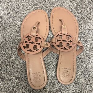 Tory Burch Brown Leather Sandals